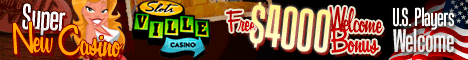 Slotsville Casino - $4000 Welcome Bonus
