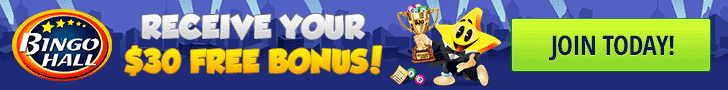 Player Registration - Free $30 Bonus at Bingohall.com