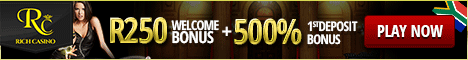 R250 + 500% on 1st Dep