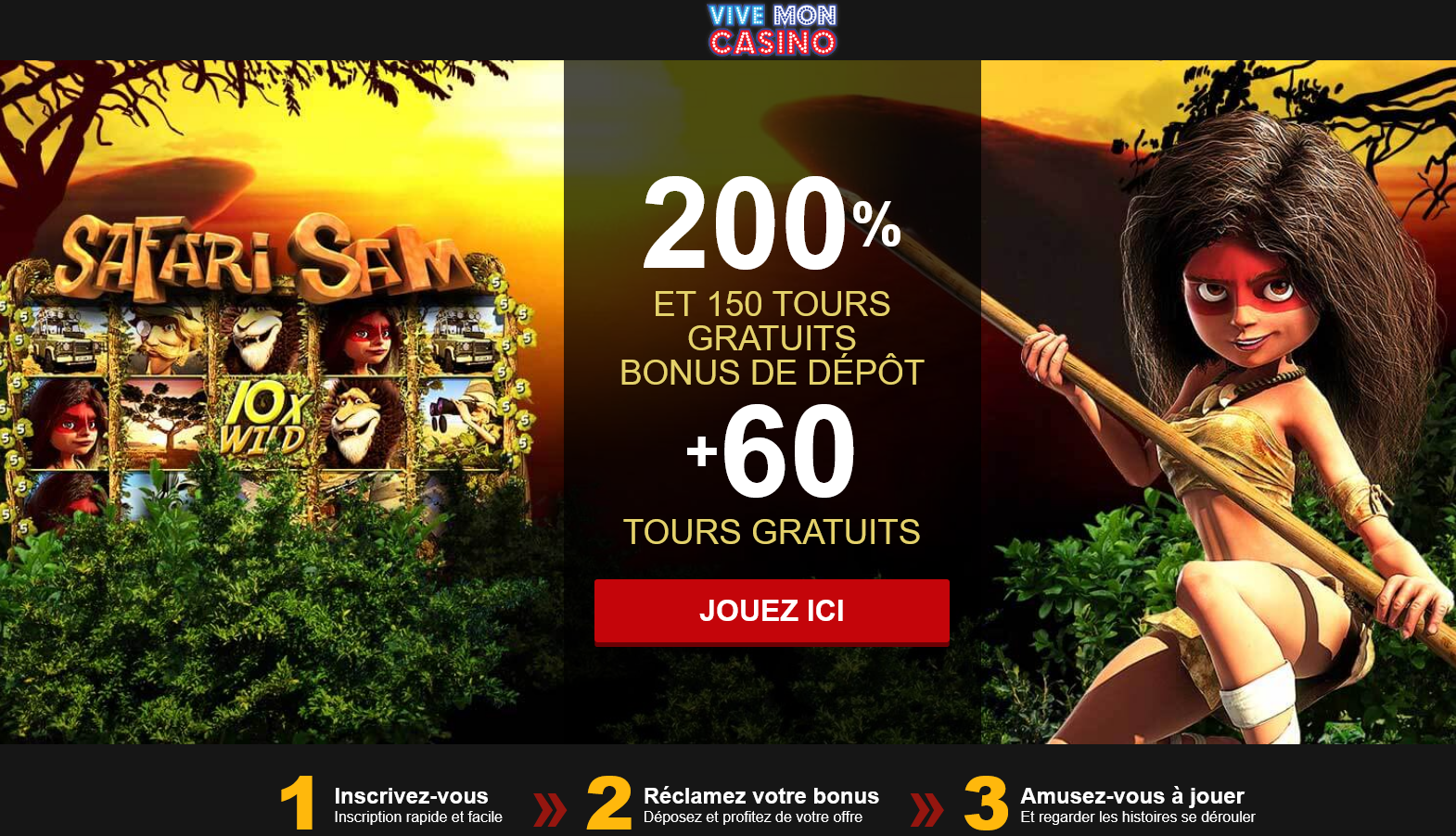 200 % ET 150 TOURS GRATUITS BONUS DE DÉPÔT + 60 TOURS GRATUITS
